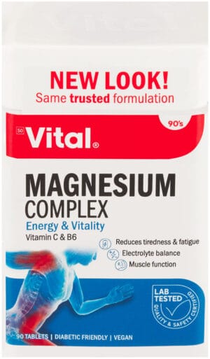 Vital Magnesium Complex Energy & Vitality Tablets 90pk