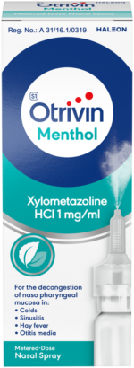 Otrivin Menthol Metered-Dose Nasal Spray for Adults 10ml