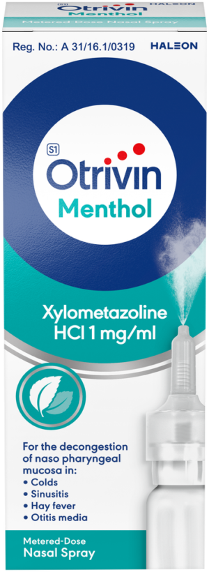 Otrivin Menthol Metered-Dose Nasal Spray for Adults 10ml