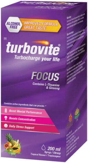 Turbovite Focus Tropical Flavour Syrup 200ml