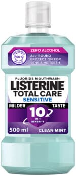 Listerine Total Care Sensitive Fluoride Mouthwash 500ml