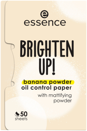Essence Brighten Up! Banana Powder Oil Control Paper 50pk