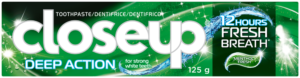 image-0 Closeup Menthol Fresh Whitening Gel Toothpaste 125g