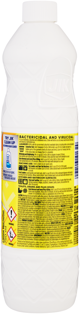 JIK Lemon Fresh Multipurpose Bleach 750ml