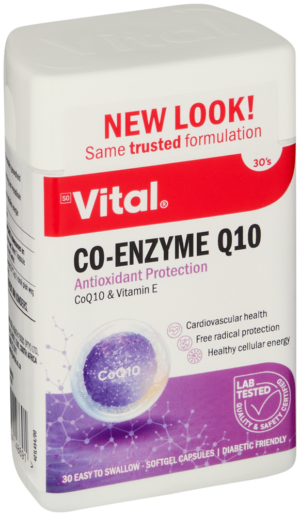 Vital Co-Enzyme Q10 Softgel Capsules 30pk