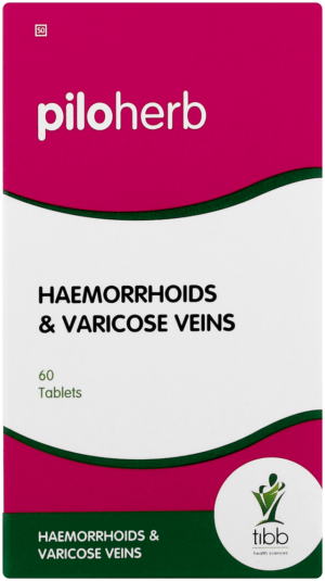 Tibb Piloherb Haemorrhoids & Varicose Veins Tablets 60pk