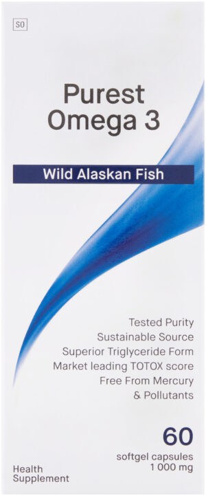 Coyne Healthcare Purest Omega 3 Wild Alaskan Fish Capsules 60pk