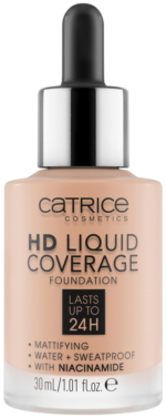 Catrice 020 Rose Beige HD Liquid Coverage Foundation 30ml