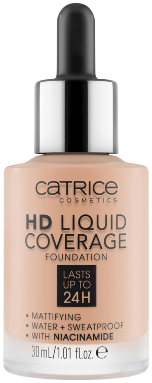 Catrice 020 Rose Beige HD Liquid Coverage Foundation 30ml