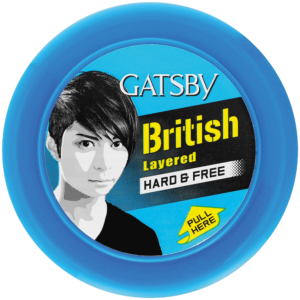 Gatsby British Layered Hard & Free Styling Wax 75g