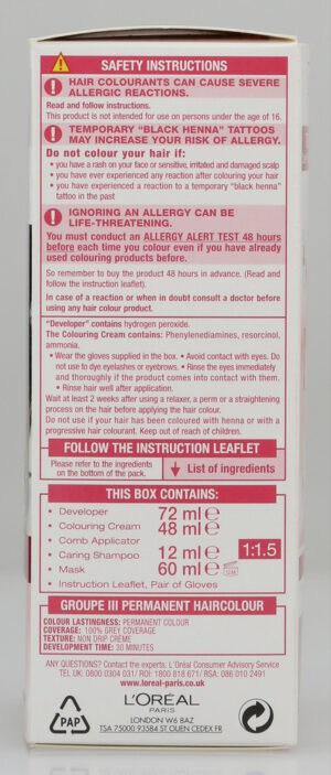 L'oréal Paris Excellence Crème Natural Darkest Brown Permanent Hair Colour 1s