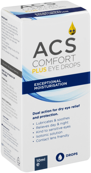 ACS Comfort Plus Eye Drops 10ml