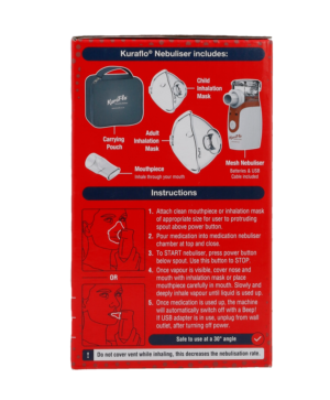 Kuraflo Portable Handheld Mesh Nebuliser Set 1s