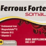Ferrous Forte Somal Iron Supplement Capsules 60pk