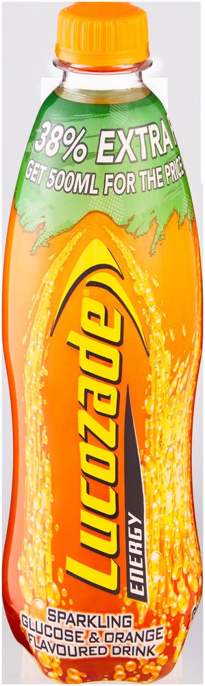 Lucozade Orange Flavoured Sparkling Glucose Drink 500ml