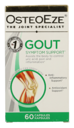 Osteoeze Gout Symptom Support Capsules 60pk