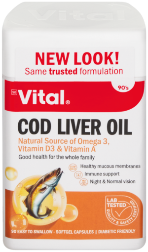image-0 Vital Health Essentials Cod Liver Oil Capsules 90s