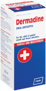 Dermadine Oral Gargle & Mouthwash Antiseptic 200ml