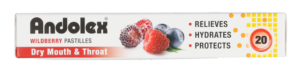Andolex Wildberry Dry Mouth & Throat Pastilles 20pk