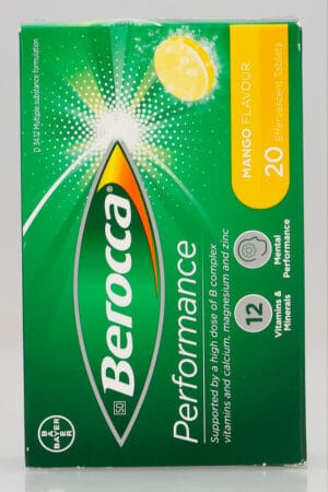 Berocca Performance Mango Flavour Effervescent Tablets 20pk