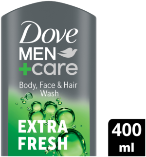 Dove Men+care Refreshing Extra Fresh Body, Face & Hair Wash 400ml