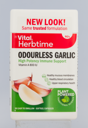 Vital Herbtime Odourless Garlic Immune Support Softgel Capsules 90pk