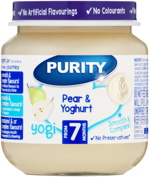 Purity From 7 Months Pear & Yoghurt Yogi 125ml