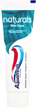 Aquafresh Naturals Mint Clean Toothpaste with Fluoride 75ml