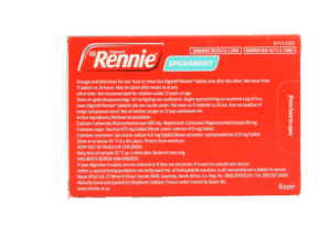 Rennie Spearmint Heartburn & Indigestion Chewable Tablets 48pk