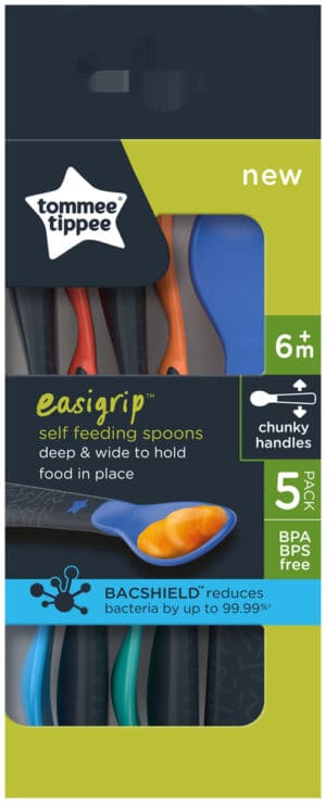 Tommee Tippee Easigrip Self-Feeding Spoons 5pk
