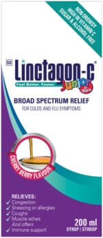 Linctagon Junior Cherry Berry Flavour Broad Spectrum Relief Syrup 200ml