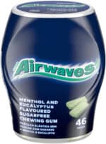 Wrigley's Airwaves Menthol and Eucalyptus Flavoured Sugarfree Chewing Gum 46pk