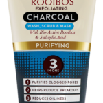 African Extracts Rooibos Purifying Charcoal 3-in-1 Wash, Scrub & Mask 150ml