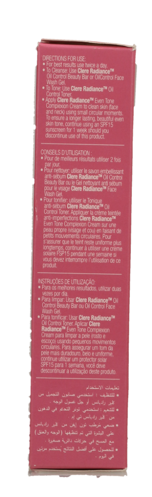 Clere Radiance SPF 15 Even Tone Complexion Cream 50ml