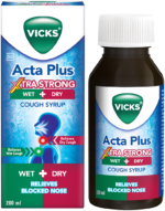 Vicks Acta Plus Xtra Strong Wet & Dry Cough Syrup 200ml