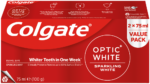 Colgate Optic White Sparkling White Whitening Toothpaste 2 x 75ml