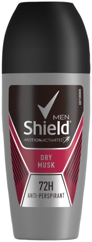 image-0 Shield Men Dry Musk Anti-Perspirant Roll-On 50ml