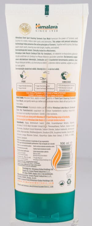 Himalaya Dark Spot Clearing Turmeric Face Wash 100ml