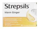 Strepsils Warm Ginger Lozenges 24pk