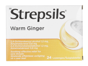 Strepsils Warm Ginger Lozenges 24pk