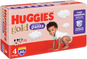 Huggies Gold Size 4 Disposable Nappy Pants 60pk
