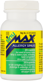 Sinumax Allergy Sinus Relief Caplets 20pk