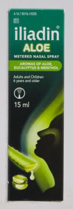 Iliadin Aloe Metered Nasal Spray 15ml