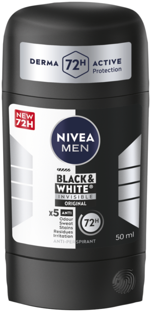Nivea MEN Original Black & White Invisible Anti-Perspirant Stick 50ml