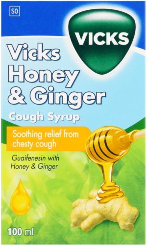 Vicks Honey & Ginger Cough Syrup 100ml