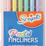 Scripto Assorted Pastel Fineliners 12pk