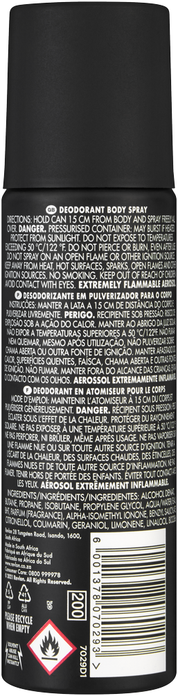 Revlon Man Fire & Ice Intense Deodorant Body Spray 120ml