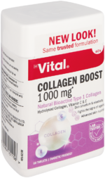 Vital 1000mg Collagen Boost Tablets 60pk