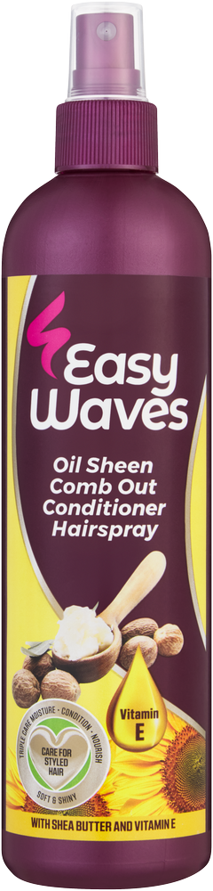Easy Waves Oil Sheen Comb Out Conditioner Hairspray 350ml