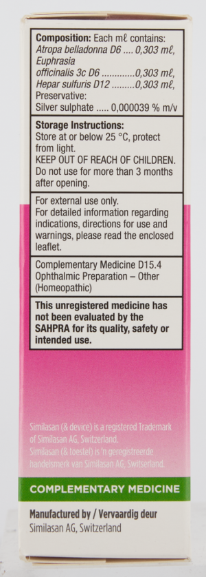 Similasan Pink Eye Relief Drops 10ml